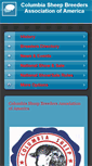 Mobile Screenshot of columbiasheep.org
